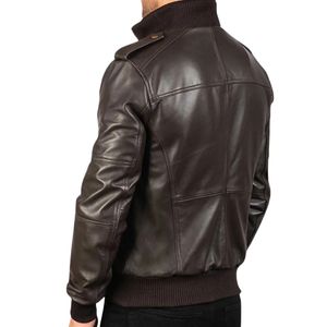 Chaqueta de Invierno de Piel de Oveja Genuina Original para Hombre, Cuello Alto, Logotipo Frontal, Impermeable, Ecológica, OEM, Alta Calidad, Personalizable y Elegante - Product Image 5