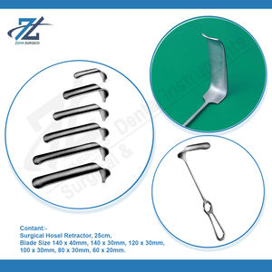 Acier inoxydable 103x30mm 25cm Retracteur manuel à angle droit Hosel Source d'alimentation Instruments chirurgicaux fabriqués au Pakistan - Product Image 4