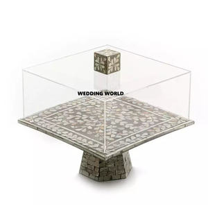 <b>Set</b> Of Three Round Shape Wooden Cake Stand Premium Quality Handmade Classic Stylish Bakeware Designer Wooden Cake Stand - Product Image 6