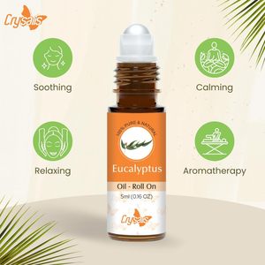 น้ำมันหอมระเหยม้วนยูคาลิปตัสบริสุทธิ์และเป็นธรรมชาติขนาด5มล. สำหรับผม0.16 - Product Image 4