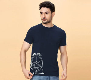 T-shirt personnalisé épais T-shirts grande taille pour hommes T-shirts 100% coton T-shirt surdimensionné à col montant uni vierge pour hommes - Product Image 4