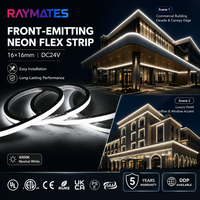 Tira de LED de Silicona 100% Impermeable IP67 de Alta Calidad UL ETL, Luz de Neón Blanca de 6000k para Decoraciones Exteriores