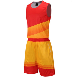 Uniforme de basket-ball de couleur unie de haute qualité Logo personnalisé imprimé Approvisionnement direct d'usine Style d'ensemble de quantité minimale de commande bas - Product Image 2