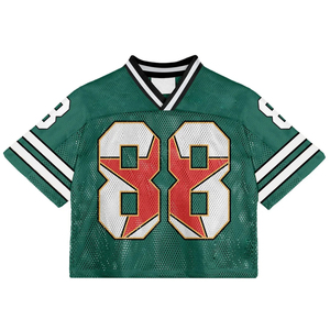 Camiseta de fútbol americano con malla de sublimación personalizada para adultos/jóvenes, Camiseta deportiva de práctica de verano estilo Hip Hop, ropa de fútbol - Product Image 4