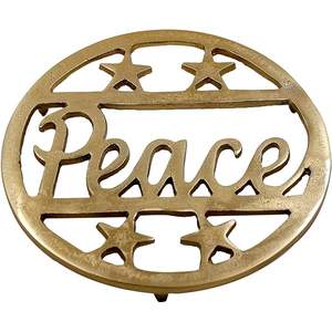 Dessous de plat en métal plaqué or classique moderne, finition robuste, dernière conception pour la cuisine et la salle à manger, vente en gros - Product Image 5