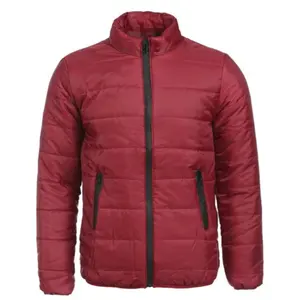 Branded Top Neu Ihr eigenes Logo Burgunder Kontrast Reiß verschlüsse Elastic Bottom Bestickter Stehkragen Sport Outdoor Jacke & Mäntel d