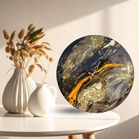 Reloj de Pared de Resina de Lujo, Moderno, Impermeable, de Gran Tamaño, con Luz Nocturna, para Decoración del Hogar, Bodas, Escuelas, Comedores, con Caja para Baterías