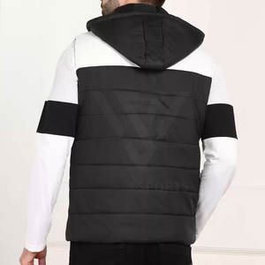 Nouveauté Veste bouffante sans manches personnalisée pour hommes, respirante, hiver, mode de rue avec col montant à bas prix - Product Image 3