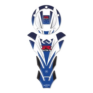 Kit Adesivi 3D in Resina su Misura Blu per Protezione Serbatoio Suzuki GSX-R, Logo Impermeabile per Decorazione - Product Image 1