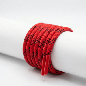 Cordon tressé à 8 brins écologique avec logo personnalisé |   Embout de lacet 100% coton avec finition cirée en option, OEM/ODM, pour vêtements et chaussures en gros - Product Image 1