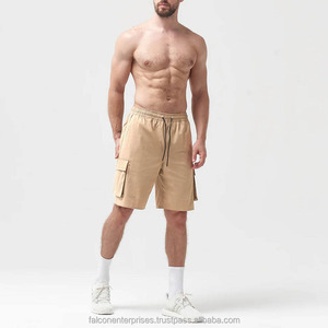 Shorts de travail décontractés pour hommes avec 4 poches respirants légers avec cordon de serrage à la taille shorts cargo pour hommes pantalons de travail courts - Product Image 2
