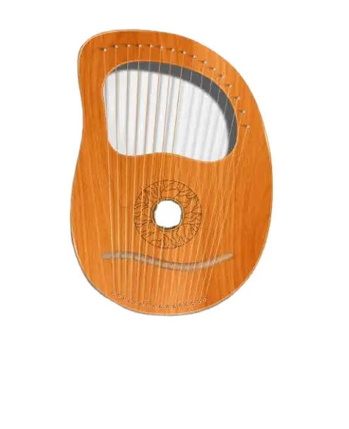 ARPA de Lira chapada en plata A, 16 cuerdas, instrumento musical de alta calidad, cuerda de guitarra, Lire