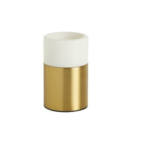 Bougeoir en marbre et métal doré, style royal, avec verre doré, pour table, vente chaude - Product Image 6