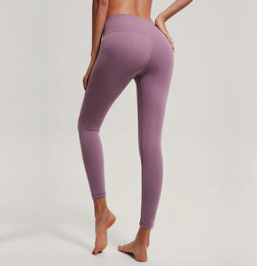 Leggings de yoga pour femmes, taille haute, moulants, tricotés, doux, extensibles, compressifs, séchage rapide, respirants, protection UV, vêtements de sport - Product Image 4