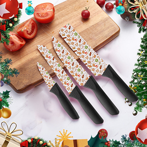 Cuchillo Santoku Profesional de Acero Inoxidable con Mango de Cerámica y Plástico para Cocina Casera, Entusiastas de la Cocina, Precio de Fábrica, Envío Gratuito - Product Image 6