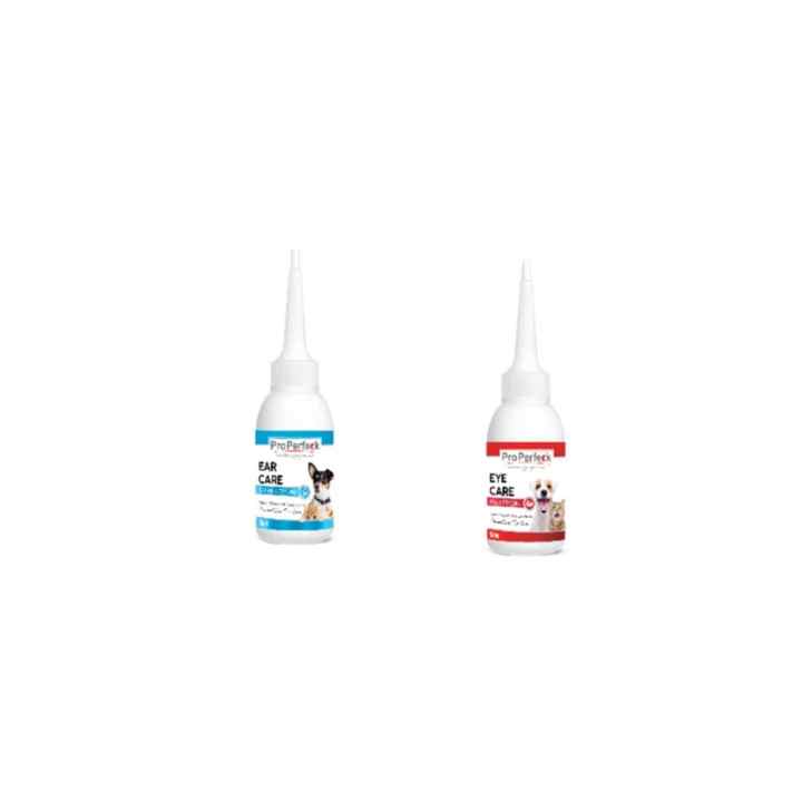 Properfeck Cat and Dog Eye Cleaning Lotion 50 Ml and Ear Cleaning Lotion 50 Ml Set