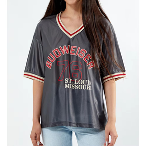 Camisetas de Malla Sublimadas Personalizadas al por Mayor, Uniformes Deportivos de Malla de Secado Rápido con Manga Corta y Estampado de Logotipo para Mujer - Product Image 1