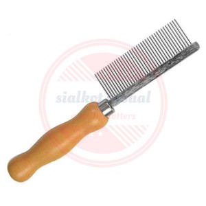 Vente chaude en bois simple face peignes de toilettage pour animaux de compagnie pour les toiletteurs utiliser \ peignes en acier inoxydable pour chiens et chats - Product Image 5