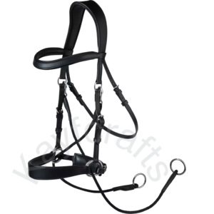 Brida de Sidepull convertible Bitless con pieza de cuerda extraíble y tocado anatómico para mayor comodidad - Product Image 1