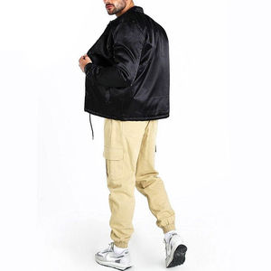 Chaquetas de hombre de alta calidad Último diseño 3D Impreso Casual Button Up Street Wear Prendas de abrigo Chaqueta de bombardero para hombres - Product Image 5