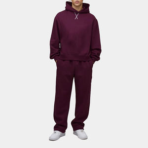 Trajes Deportivos de Fabricación al por Mayor a Precio de Fábrica, Logotipo Personalizado, Trajes Deportivos de Alta Calidad para Hombre, Estilo Holgado, Lavados - Product Image 3