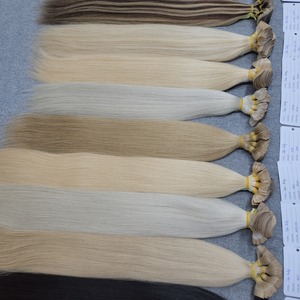 Extensions de cheveux colorées à clipser |   Cheveux de bébé et vierges vietnamiens |   Piano, Ash, Highlight # 613 |   Ruban adhésif doux, réutilisable et sans couture - Product Image 6