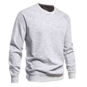 Sweat-shirt à capuche brodé pour homme, couleur unie, 100% coton polaire, coupe régulière, manches longues, coupe-vent - Product Image 1