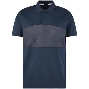 Kaus Polo pria desain Logo kustom kualitas tinggi kaus Polo pria ukuran Plus produsen tim kerja