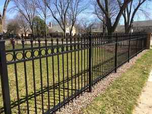 High Quality Top Flat Aluminum <b>Fence</b> Panel Powder Coated 5ft 6ft UV Protection Eco-Friendly Water Resistant Security <b>Fence</b> - Product Image 6
