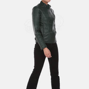 Chaqueta de cuero para mujer de alta calidad Chaqueta de cuero para mujer MOQ bajo Chaqueta de cuero para mujer recién llegada - Product Image 5