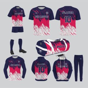 Venta caliente Nueva llegada Unisex Rugby Jersey Set 100% Tela de poliéster con nombre de equipo personalizado Impresión digital Entrenamiento Uso Combo Set - Product Image 1