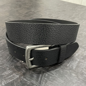 Cinturón de Cuero de Grano Completo para Hombre al por Mayor, Logotipo Personalizado, Opciones de Hebilla de Latón Macizo y Peltre, Doble Costura, Estilo Casual - Product Image 1