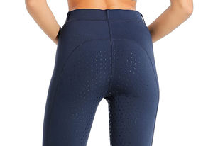 Leggings d'équitation taille haute modernes pour femme – Confortables, respirants, en polyester et élasthanne, sans couture, avec ceinture d'équitation extensible - Product Image 5