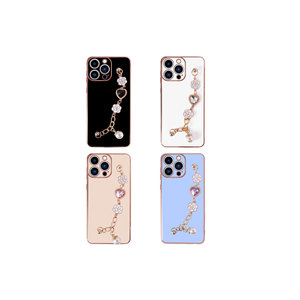 Étui de luxe en silicone souple pour iPhone 14 Pro, coque de téléphone portable antichoc premium avec poignée et protection de l'appareil photo, inspiré de l'« Ins » - Product Image 2