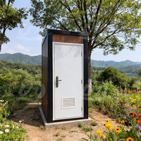 Cabine de toilette portable, unité modulaire préfabriquée à installation rapide, cabine de toilette préfabriquée pour parc, camping