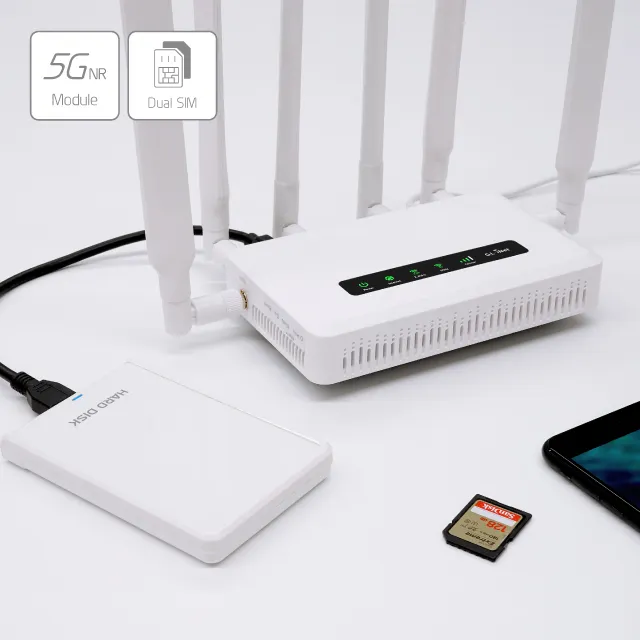 GL Sim Dual çift çekirdekli beyaz etiket Wifi yönlendirici 5G Modem anten Lte 5G X65 Cpe cep yönlendirici 5G Sim ile