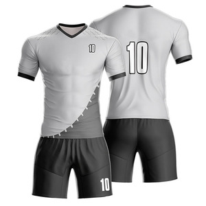 Uniforme de Fútbol de Alta Calidad, Transpirable, Camiseta y Pantalones Cortos de Poliéster, Manga Corta, Cuello en V - Product Image 3
