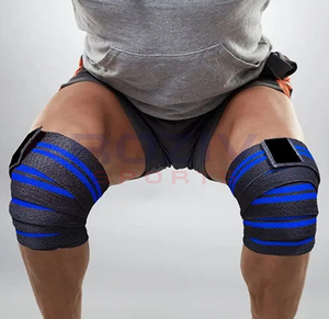 Bandages de genou en coton réglables pour le soutien des articulations, respirants, légers, épais, sangles de soutien pour la musculation et la musculation - Product Image 4