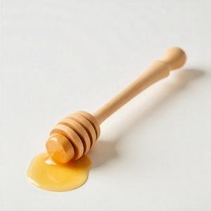 Cuchara de Madera de Haya Reutilizable para Miel, Hecha a Mano, con Cabeza Tallada, Ecológica, Capacidad de 10 ml para Servir Miel, Desayunos y Postres - Product Image 5