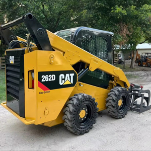 Envío Gratuito, Minicargadora Caterpillar 262D de 75 hp y 3 Toneladas, Cargadora de Ruedas con Certificación CE y EPA, con Accesorio de Cargador Frontal - Product Image 1