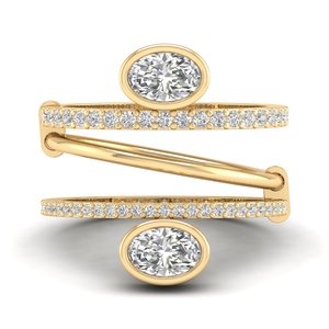 REYES Haute Qualité Argent Sterling 925 Or 14K Moissanite Bagues de Fiançailles Design Classique Mariage Bijoux Fins pour Femmes - Product Image 6