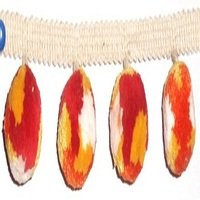 Fabricant d'accessoires de vêtement à franges en bleu sarcelle en 30 boules par Indian diamond Export