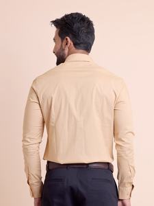 เสื้อเชิ้ตแขนยาวคอตั้งสำหรับผู้ชาย, ผ้าฝ้าย100% พรีเมี่ยมสำหรับโอกาสทางการระบายอากาศได้ดีสวมใส่สบาย - Product Image 5