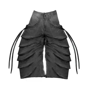 डिज़न्यू फैशन कस्टम ओवरसाइज़्ड जींस पुरुषों की वाइड स्ट्रेट जींस पुरुषों की स्ट्रेट लेग लूज़ लॉन्ग होम्स डेनिम पैंट बैगी जींस