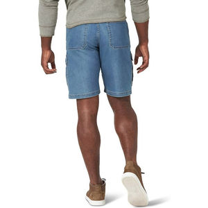 <b>Men's</b> Custom Sized and Color Denim <b>Shorts</b> Breathable Sustainable Product at Wholesale Prices Solid <b>Pattern</b> - Product Image 3