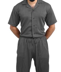 Survêtement à manches courtes pour homme avec pantalon de jogging assorti - Product Image 1