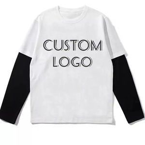 T-shirt double couche personnalisé pour hommes, imprimé en microfibre, manches longues, délavé à l'acide, surdimensionné, premium, double couche - Product Image 5