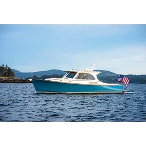 Drapeau américain USA TOP FLAGSINC 16x24, drapeau de bateau, drapeau extérieur robuste, fabriqué aux États-Unis, brodé, 1,3x2 pieds, bannière en nylon cousue - Product Image 2