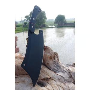 Couperet de chef professionnel avec lame en acier au carbone faite à la main et poignée en corne Couteau de cuisine de haute qualité en gros. - Product Image 2