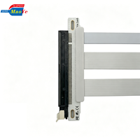 Connecteur de câble Riser PCIe 5.0 haute performance, transmission stable, ligne de connexion GPU durable et résistante aux plis pour PC de jeu